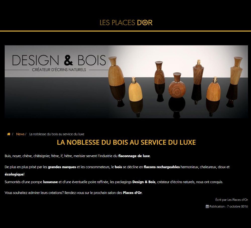 Actu / Presse Design et Bois